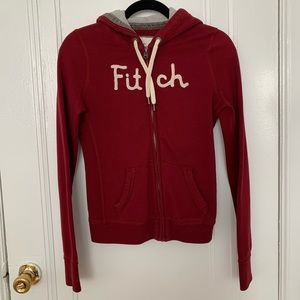 Abercrombie Maroon Zip up